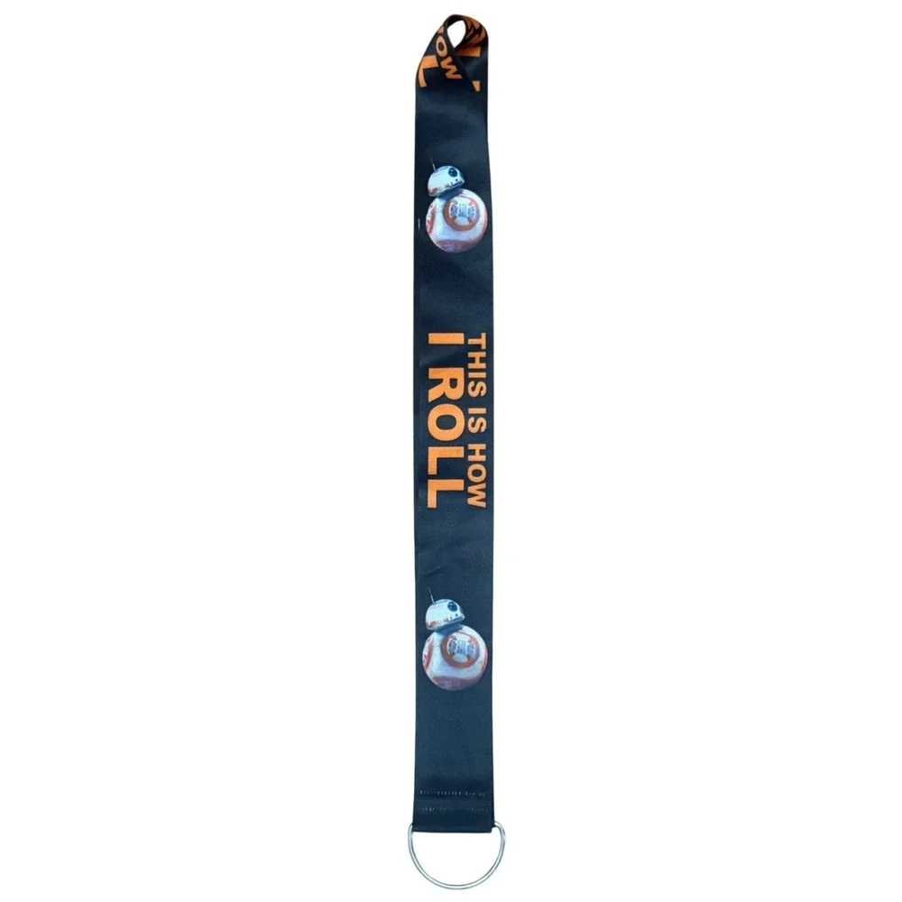 Disney Star Wars Reversible Lanyard R2‑D2 BB‑8 This Is How I Roll DISCONTINUED